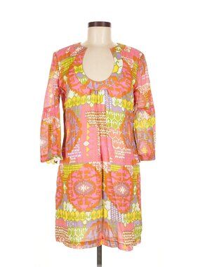 Trina Turk Multicolor Print Shift Dress – Size 8